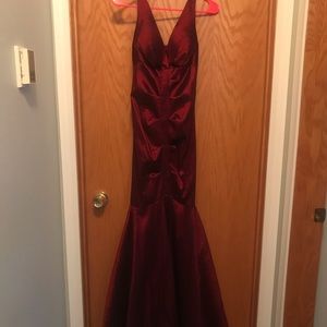 Dark Red Mermaid Dress - perfect for Prom!
